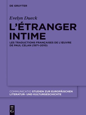 cover image of L'étranger intime